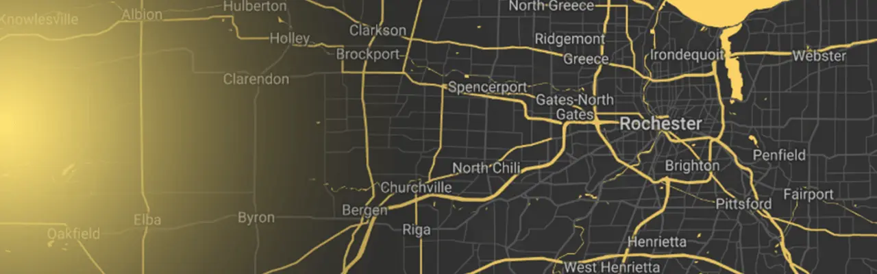 Rochester service area map